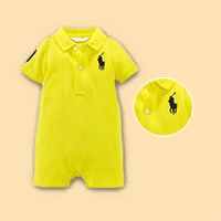 ชุดบอดี้สูท-Polo-หนูน้อยสีเหลือง