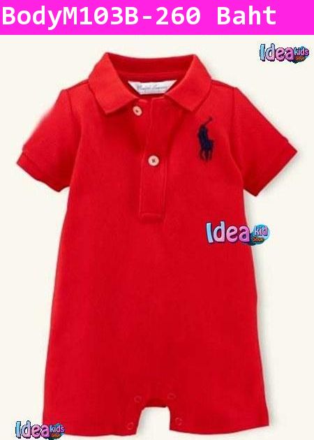 ชุดบอดี้สูท Polo หนูน้อยสีแดง