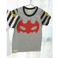 เสื้อแขนสั้นหน้ากาก-BATMAN-สีเทา