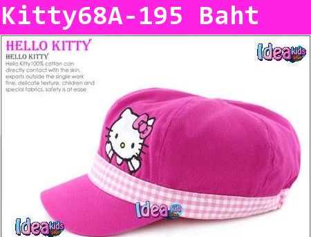 หมวกสไตล์ฮ่องกง Sunny and Kitty สีชมพูเข้ม