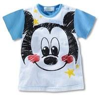 เสื้อยืดแขนสั้น-Mickey-Cute-สีฟ้า