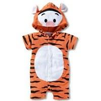 บอดี้สูทมีฮูดลายเสือ-Tigger-สีส้ม