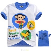 เสื้อแขนสั้น-Paul-Frank-ดูดน้ำสีฟ้า