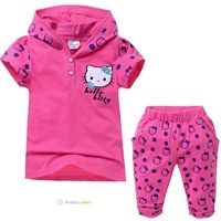 ชุดเสื้อและกางเกง-Hello-Kitty-มีฮู้ด