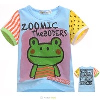 เสื้อยืดแขนสั้น-Zoomic-กบน้อย-สีฟ้า