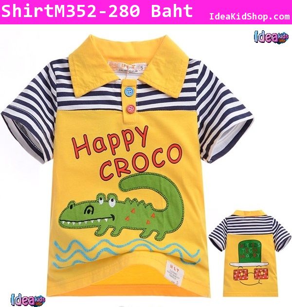 เสื้อคอปก Happy CROCO