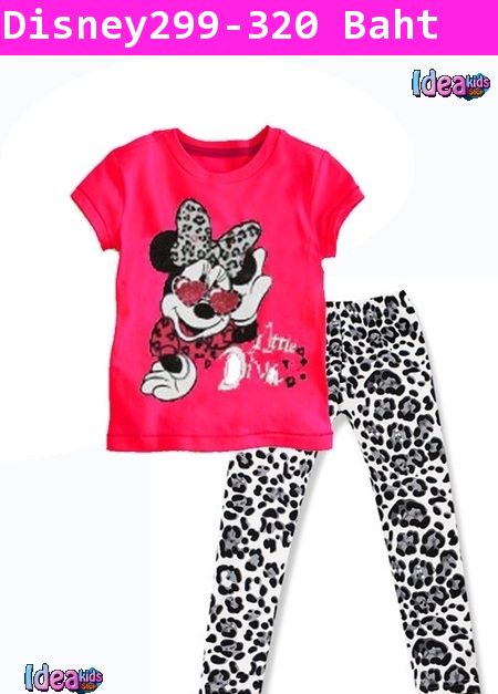 ชุดเสื้อกางเกง Minnie Pinky จี๊ดจ๊าด H&M