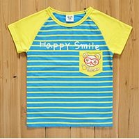 เสื้อยืดพี่หมีสุดจ๊าบ-Happy-Smile-สีน้ำเงินเขียว