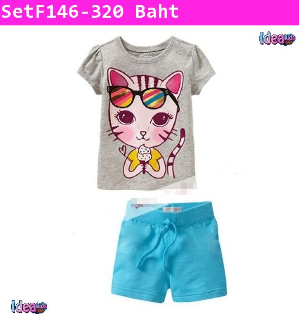 ชุดเสื้อกางเกง Beauty Cat