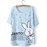 เสื้อคอกลม-Happy-Rabbit-กระต่าย-สีฟ้า(ผู้ใหญ่)