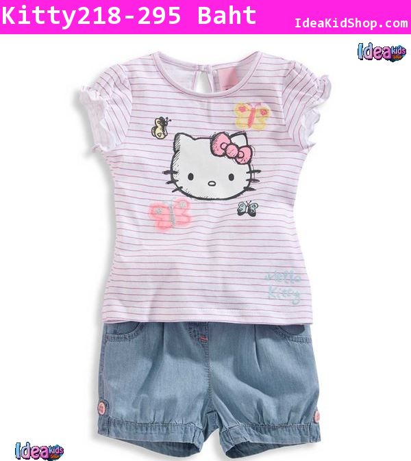 ชุดเสื้อกางเกง Kitty Printing