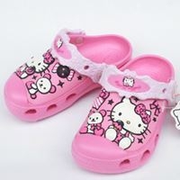 รองเท้าแตะสีชมพูเข้ม-Kitty_Bear-(Crocs)