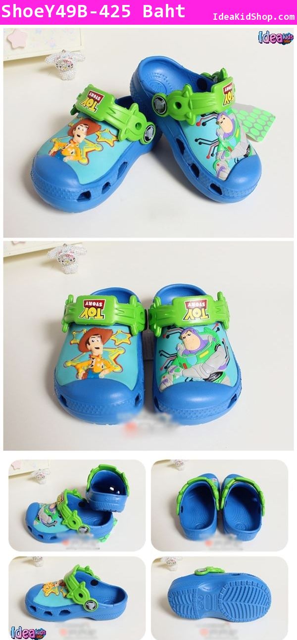 รองเท้าแตะสีน้ำเงิน Buzz Lightyear&Woody (Crocs)