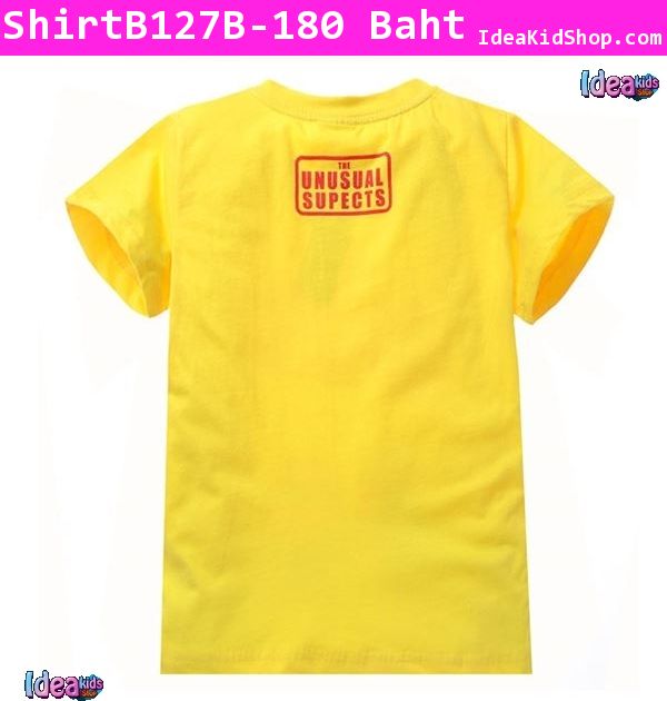 เสื้อแขนสั้น Minion Family สีเหลือง