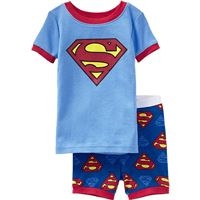 เสื้อและกางเกง-Superman-สีฟ้า