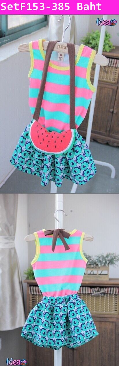 เสื้อและกระโปรง I am Watermelon