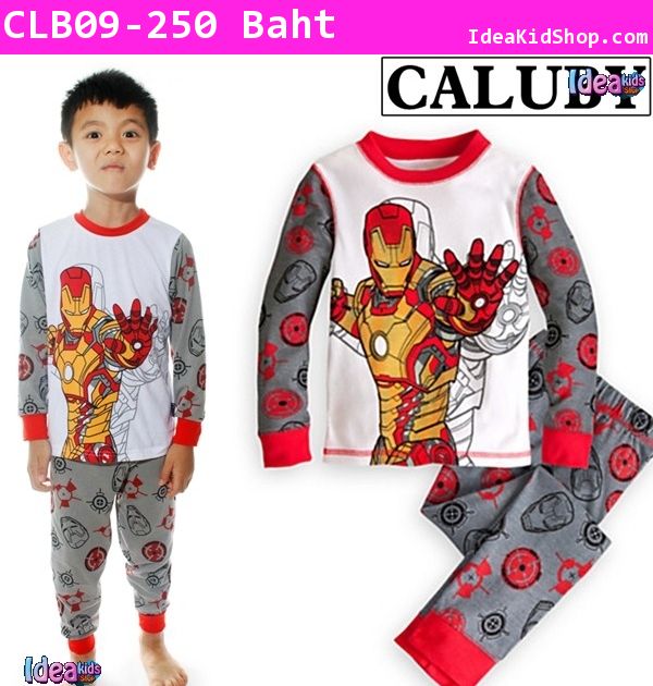 เสื้อและกางเกง คุณหนูฮีโร่ Iron man