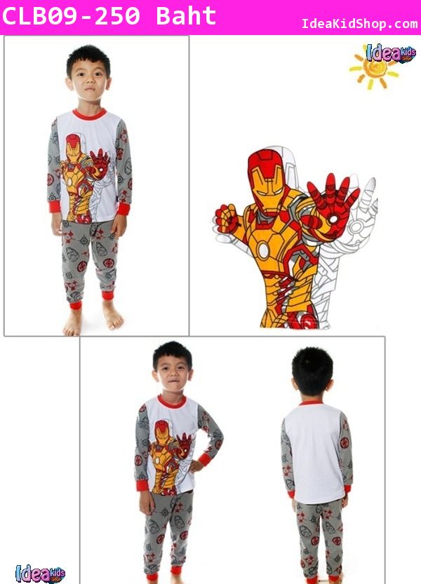 เสื้อและกางเกง คุณหนูฮีโร่ Iron man