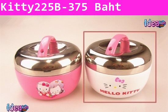 ปิ่นโตสาวน้อย Hello Kitty สีขาว