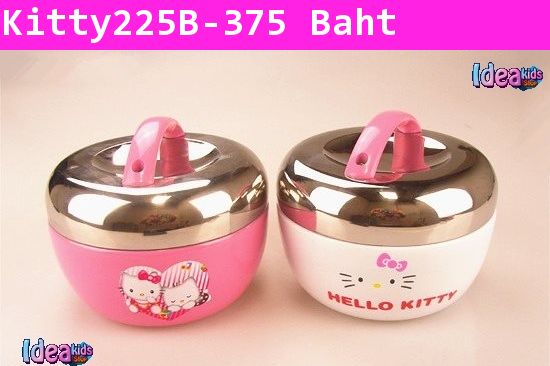 ปิ่นโตสาวน้อย Hello Kitty สีขาว