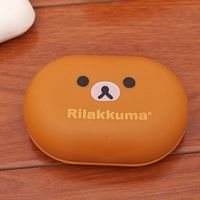 กล่องใส่สบู่-Rilakkuma-สีน้ำตาล