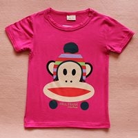 เสื้อยืดมินิ-Paul-Frank-สีชมพูเข้ม