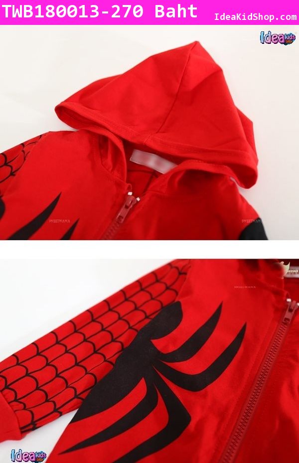 เสื้อกันหนาว THE AMAZING SPIDER MAN สีแดง(ไต้หวัน)