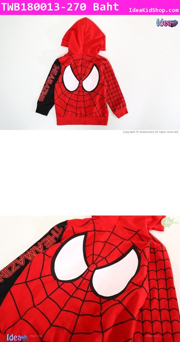 เสื้อกันหนาว THE AMAZING SPIDER MAN สีแดง(ไต้หวัน)