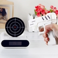 นาฬิกาปลุกยิงเป้า-Gun-Alarm-Clock-สีขาว