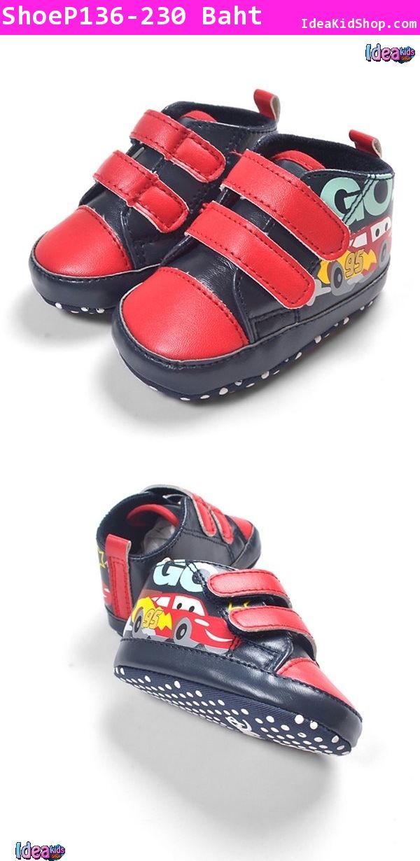 รองเท้าผ้าใบหัดเดิน Lightning Mcqueen 95 (Disney)