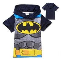 เสื้อแขนสั้นมีฮูด-Batman-สีกรมท่า