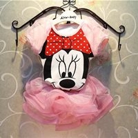 เสื้อและกระโปรง-Minnie-Mouse-Ballet-สีชมพู