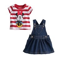 เสื้อและเอี๊ยม-Minnie-Lady-สีแดง