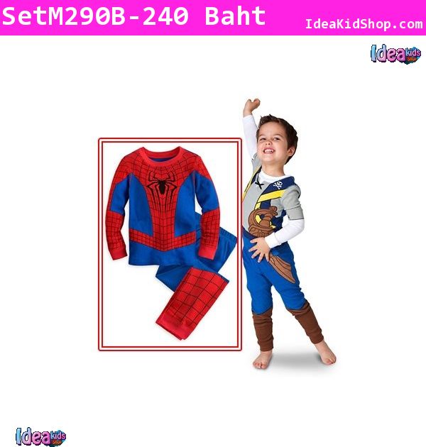 ชุดเด็ก ยอดฮีโร่ Spider Man สีแดง