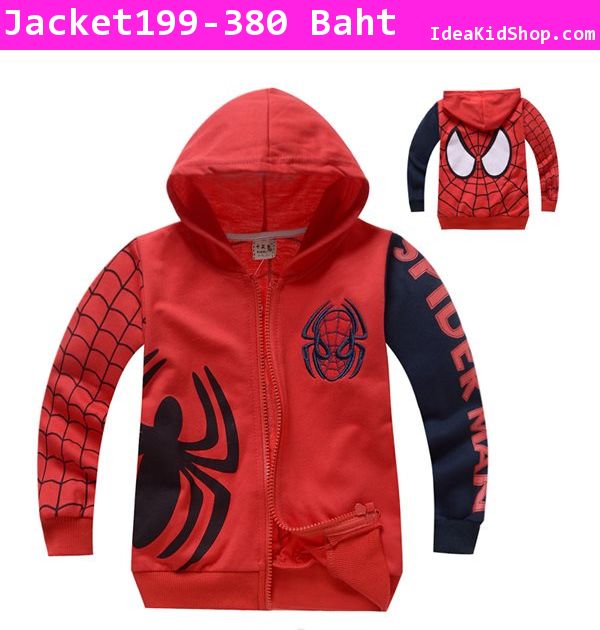 เสื้อกันหนาว คุณหนู Spiderman สีแดง