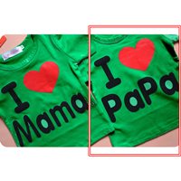 เสื้อยืด-I-LOVE-PAPA-สีเขียว