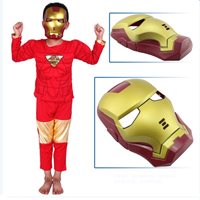 ชุดแฟนซีเด็กพร้อมหน้ากาก-SUPER-IRON-MAN-สีแดง