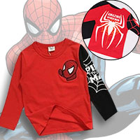 เสื้อยืด-Spiderman-Super-Two-tone-แดงดำ