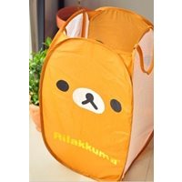 ตะกร้าตาข่ายแบบพับได้-Rilakkuma-สีน้ำตาล