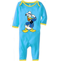 บอดี้สูทแขนยาว-Donald-duck-สีฟ้า