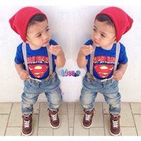 เสื้อและเอี๊ยมกางเกงยีนส์-หนูเอี๊ยม-Superman