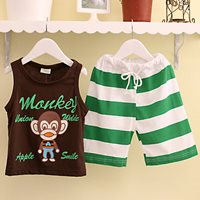 ชุดเสื้อและกางเกง-Monkey-Standard-96-สีเขียว