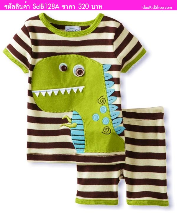 เสื้อและกางเกง Mini Dinosaur