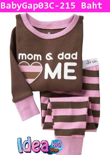 ش͹ Baby Gap Mom&Dad Love Me