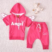 เสื้อมีฮู้ดและกางเกง-Angel-Girl-สีชมพู