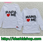 เสื้อยืดแขนยาว-Papa-Mama-Love-Me-(แพคคู่)