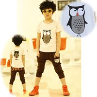 เสื้อและกางเกง-เด็กแนว-OWL!-สีขาว