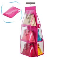 ที่จัดระเบียบกระเป๋า-Handbag-Organiser-สีชมพู