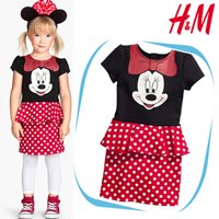 เดรสคุณหนู-Minnie-Mouse-สไตล์-H_Mโทนดำแดง