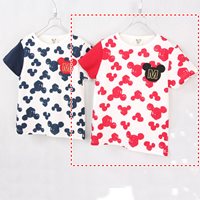 เสื้อยืดลาย-Little-Mickey-mouse-สีแดง